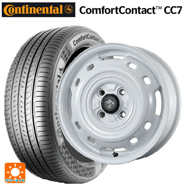 【6/22 20時〜 全品P5倍＆クーポン】165/55R14 72H コンチネンタル コンフォートコンタクト CC7 正規品 トピー ランドフット XFG WH 14-4.5J 国産車用 サマータイヤホイール4本セット