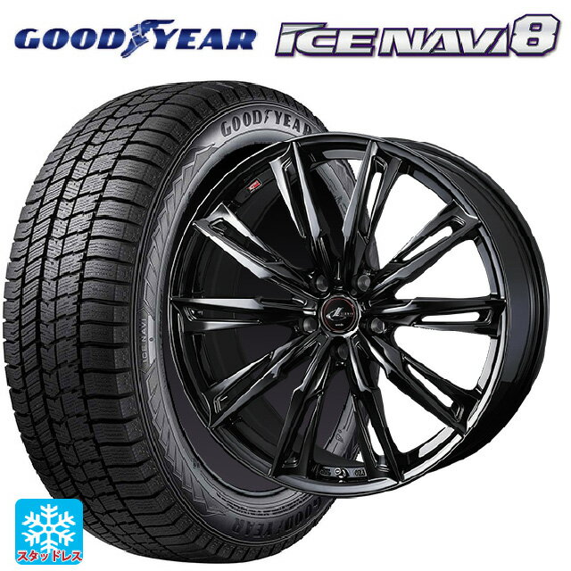 245/45R19 102Q XL グッドイヤー アイスナビ8 # ウェッズ レオニス GX HYPER BMC 19-8J 国産車用 スタッドレスタイヤホイール4本セット