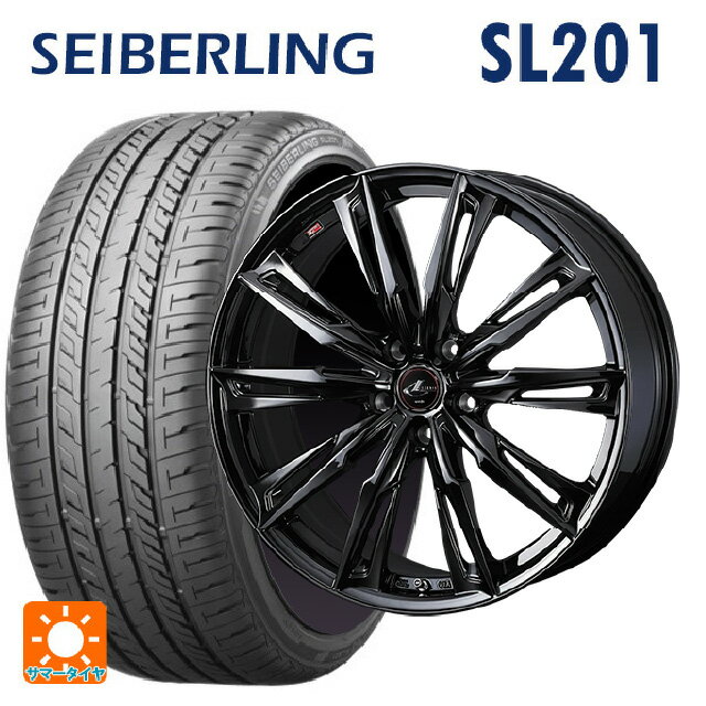 【6/22 20時〜 全品P5倍＆クーポン】225/40R19 89W セイバーリング セイバーリング SL201(ブリヂストン工場生産） ウェッズ レオニス GX HYPER BMC 19-8J 国産車用 サマータイヤホイール4本セット