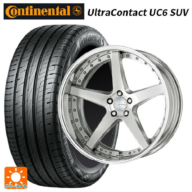 【6/15〜16限定 全品P5倍＆クーポン】トヨタ アルファード(40系)用 225/55R19 99V コンチネンタル ウルトラコンタクト UC6 SUV 正規品 ワーク グノーシス CVF BRU 新品サマータイヤホイール 4本セット