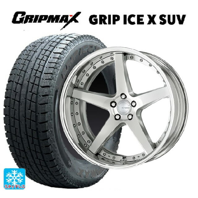 【最大3万円OFFクーポン 2/25 23:59迄】トヨタ ヴェルファイア(40系)用 225/55R19 103H XL グリップマックス グリップアイスX SUV ブラックレター ワーク グノーシス CVF BRU 新品スタッドレスタイヤホイール 4本セット