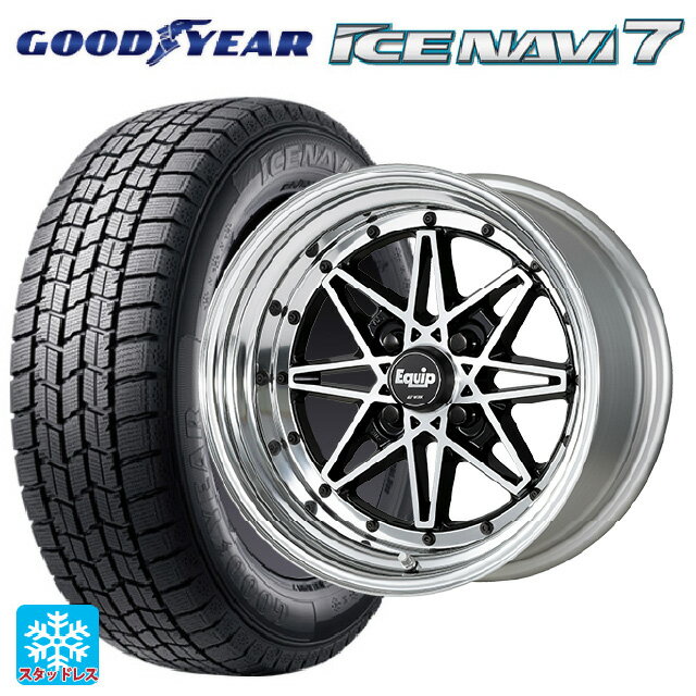 【6/22 20時〜 全品P5倍＆クーポン】2024年製 175/65R14 82Q グッドイヤー アイスナビ7(数量限定) ワーク エクイップ 03 BP 14-5.5J 国産車用 スタッドレスタイヤホイール4本セット