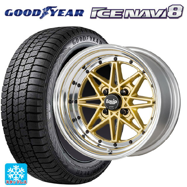 165/70R14 81Q グッドイヤー アイスナビ8 ワーク エクイップ 03 GLD 14-5J 国産車用 スタッドレスタイヤホイール4本セット