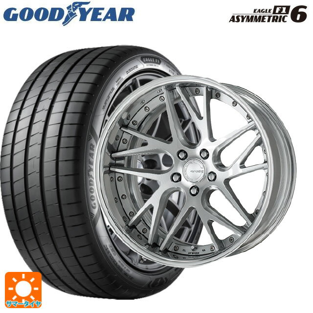 【6/22 20時〜 全品P5倍＆クーポン】225/35R19 88Y XL グッドイヤー イーグル F1 アシメトリック6 # ワーク グノーシス CVX MSL 19-8J 国産車用 サマータイヤホイール4本セット