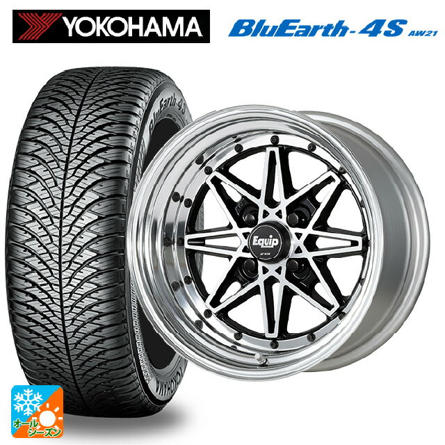 【6/22 20時〜 全品P5倍＆クーポン】165/65R14 79H ヨコハマ ブルーアース4S AW21 ワーク エクイップ 03 BP 14-5J 国産車用 オールシーズンタイヤホイール4本セット