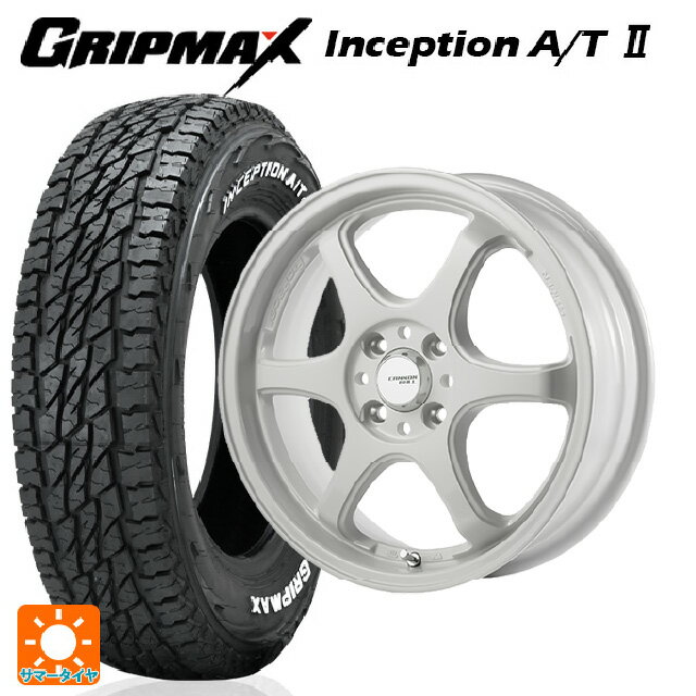 【6/22 20時〜 全品P5倍＆クーポン】185/60R15 84H グリップマックス インセプション A/T2 ホワイトレター ゴジゲン ホワイト 15-5.5J 国産車用 サマータイヤホイール4本セット