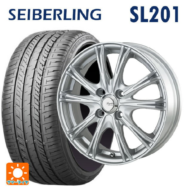 【6/22 20時〜 全品P5倍＆クーポン】165/60R14 75H セイバーリング セイバーリング SL201(ブリヂストン工場生産） ゴジゲン メタリックシルバー 14-4.5J 国産車用 サマータイヤホイール4本セット