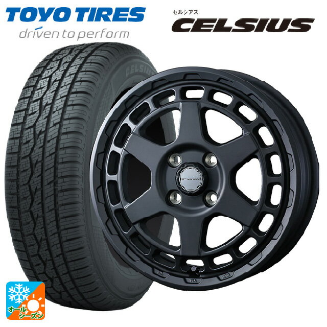 155/65R14 75T トーヨー セルシアス ウェッズ マッドヴァンス X タイプS フルマットブラック 14-4.5J ..