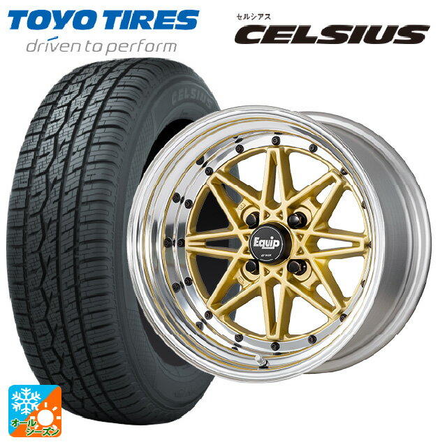 【6/22 20時〜 全品P5倍＆クーポン】175/65R14 82T トーヨー セルシアス ワーク エクイップ 03 GLD 14-5.5J 国産車用 オールシーズンタイヤホイール4本セット