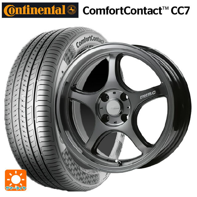 【6/15〜16限定 全品P5倍＆クーポン】185/60R15 84H コンチネンタル コンフォートコンタクト CC7 正規品 ゴジゲン ダーククリア 15-5.5J 国産車用 サマータイヤホイール4本セット