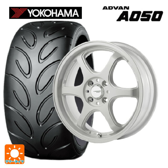 【6/22 20時〜 全品P5倍＆クーポン】165/50R15 73V ヨコハマ アドバン A050 コンパウンド M 正規品 ゴジゲン ホワイト 15-5J 国産車用 サマータイヤホイール4本セット
