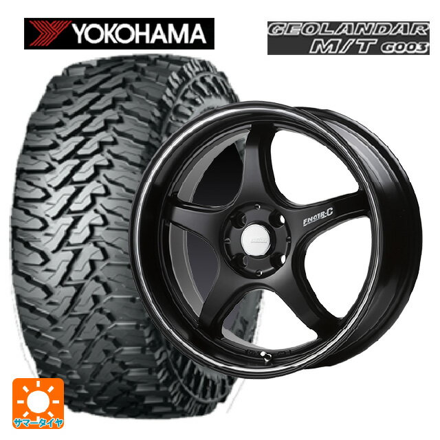 【6/11 1:59迄 全品ポイント5倍】145/80R12 80/78N ヨコハマ ジオランダー M/T G003 正規品 # ゴジゲン マットブラック+マシニングライン 12-4J 国産車用 サマータイヤホイール4本セット