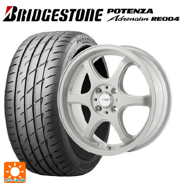 【6/22 20時〜 全品P5倍＆クーポン】165/45R16 74V XL ブリヂストン ポテンザ アドレナリン RE004(数量限定) 正規品 ゴジゲン ホワイト 16-5.5J 国産車用 サマータイヤホイール4本セット