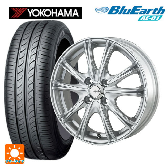 【6/15〜16限定 全品P5倍＆クーポン】155/65R13 73S ヨコハマ ブルーアース AE01 ゴジゲン メタリックシルバー 13-4J 国産車用 サマータイヤホイール4本セット