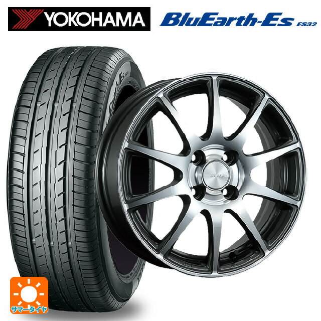 【6/15〜16限定 全品P5倍＆クーポン】195/55R15 85V ヨコハマ ブルーアースEs ES32 # ブリヂストン エコフォルム CRS23 GM/N 15-5.5J 国産車用 サマータイヤホイール4本セット