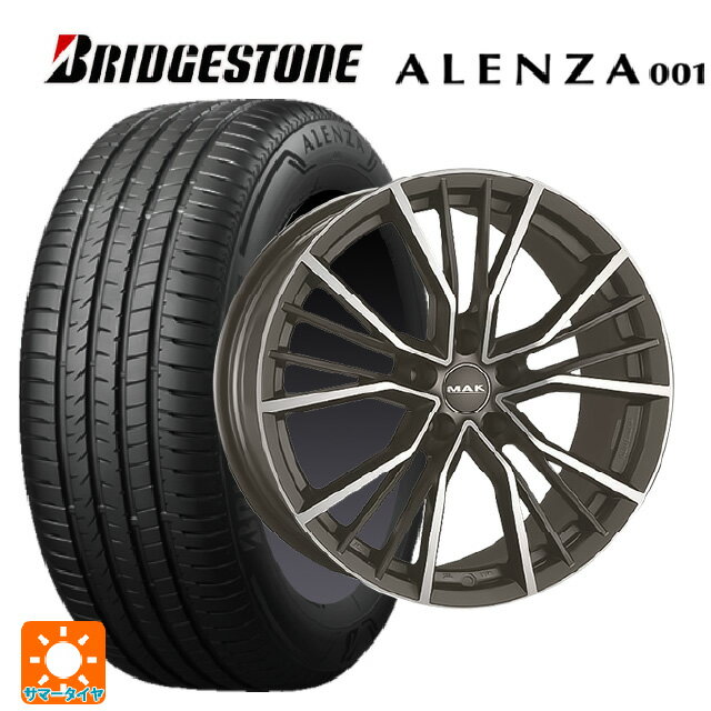 【6/22 20時〜 全品P5倍＆クーポン】アウディ Q3RS(8U系)用 235/50R18 97V ブリヂストン アレンザ001 正規品 # 阿部商会 マック ユニオン ガンメタリックミラー 新品サマータイヤホイール 4本セット