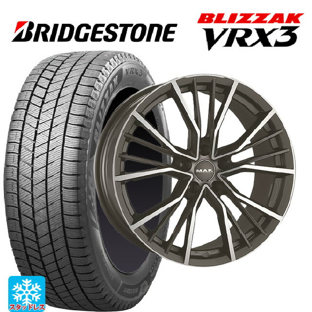 【最大3万円OFFクーポン 6/11 1:59迄】アウディ Q5(FYD)用 235/60R18 107Q XL ブリヂストン ブリザック VRX3 # 正規品 マック ユニオン ガンメタリックミラー 新品スタッドレスタイヤホイール 4本セット