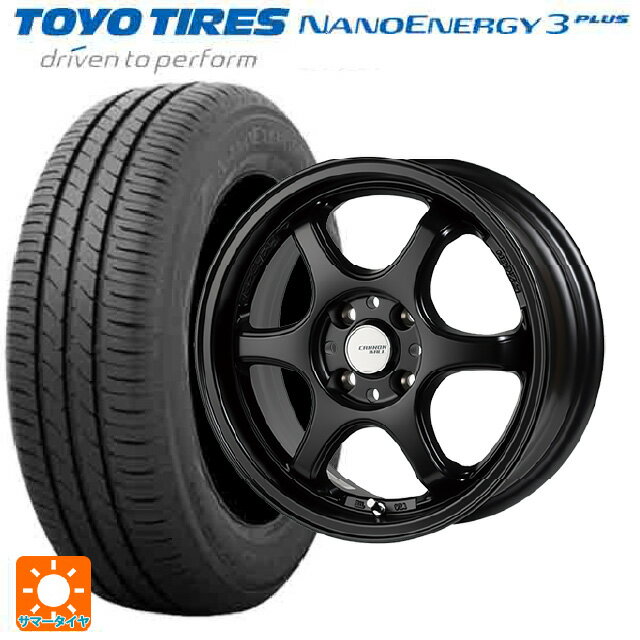 【6/22 20時〜 全品P5倍＆クーポン】185/60R15 84H トーヨー ナノエナジー3プラス ゴジゲン セミグロスブラック 15-5.5J 国産車用 サマータイヤホイール4本セット