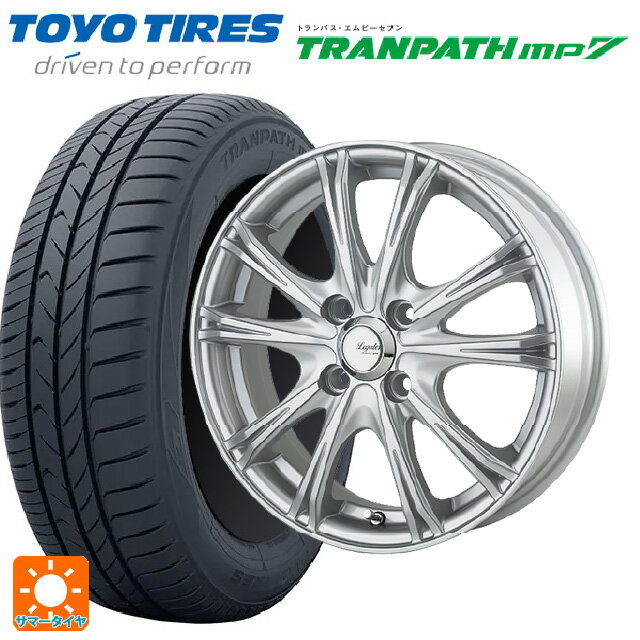 【6/15〜16限定 全品P5倍＆クーポン】185/70R14 88H トーヨー トランパス MP7 ゴジゲン メタリックシルバー 14-5.5J 国産車用 サマータイヤホイール4本セット