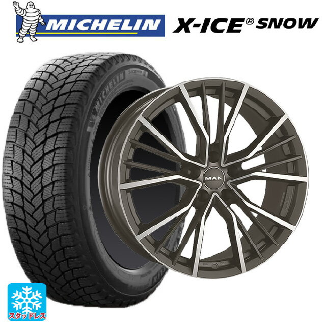 【6/15〜16限定 全品P5倍＆クーポン】アウディ Q3RS(8U系)用 2023年製 235/50R18 101H XL ミシュラン 正規品 エックスアイス スノー 阿部商会 マック ユニオン ガンメタリックミラー 新品スタッドレスタイヤホイール 4本セット