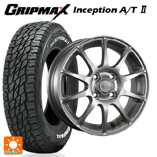 【6/15〜16限定 全品P5倍＆クーポン】185/60R15 84H グリップマックス インセプション A/T2 ホワイトレター ブリヂストン エコフォルム SE23 GS 15-5.5J 国産車用 サマータイヤホイール4本セット