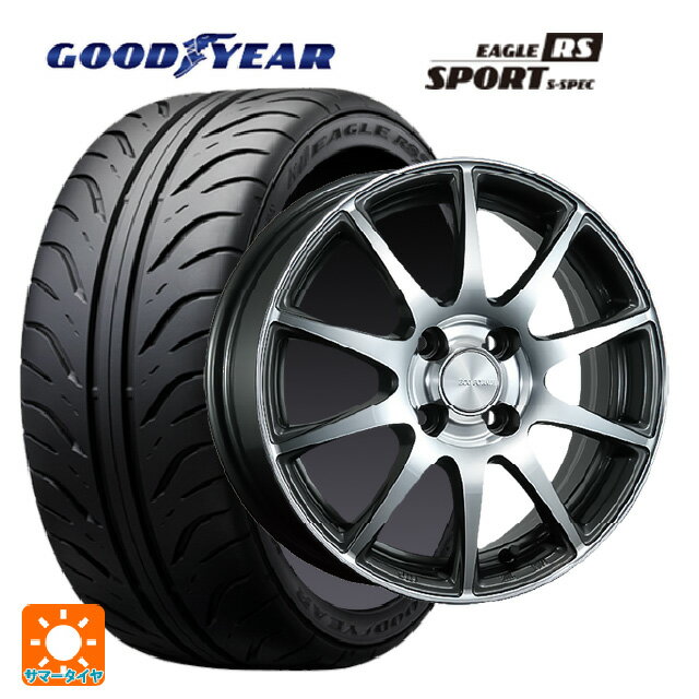 【6/22 20時〜 全品P5倍＆クーポン】165/55R14 72V グッドイヤー イーグル RS スポーツ S-スペック ブリヂストン エコフォルム CRS23 GM/N 14-4.5J 国産車用 サマータイヤホイール4本セット