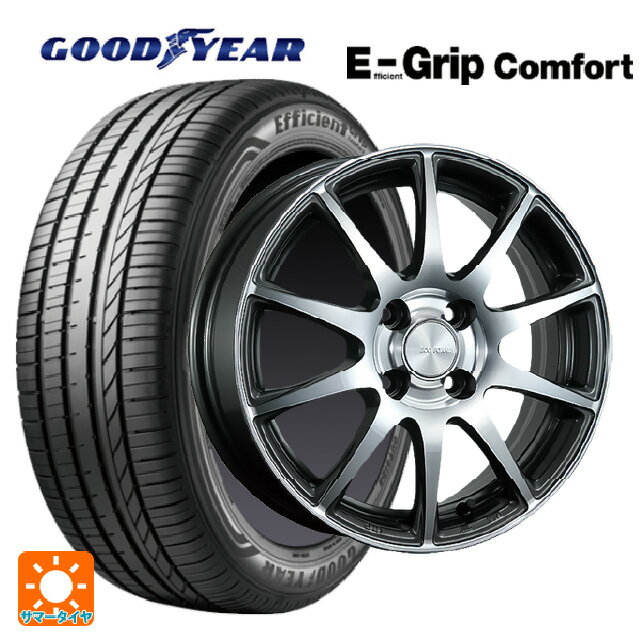 【6/22 20時〜 全品P5倍＆クーポン】165/50R15 73V グッドイヤー エフィシェントグリップ コンフォート ブリヂストン エコフォルム CRS23 GM/N 15-4.5J 国産車用 サマータイヤホイール4本セット