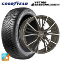 【8/20限定 最大3万円OFFクーポン】アウディ Q3(F3系)用 235/55R18 104V XL グッドイヤー ベクター4シーズンズ ジェン3 SUV 阿部商会 マック ユニオン ガンメタリックミラー 新品オールシーズンタイヤホイール 4本セット
