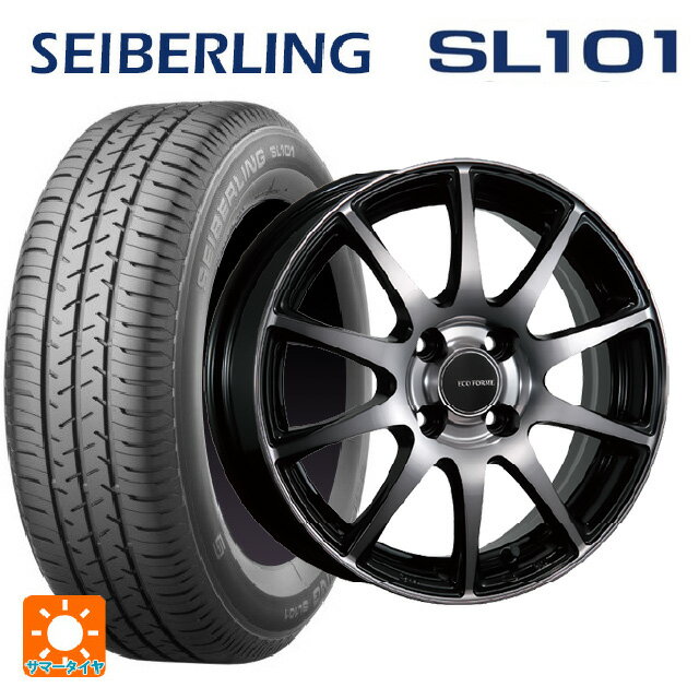 【6/15〜16限定 全品P5倍＆クーポン】165/65R14 79S セイバーリング セイバーリング SL101(ブリヂストン工場生産） ブリヂストン エコフォルム CRS23 B/NB 14-4.5J 国産車用 サマータイヤホイール4本セット