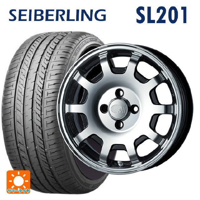 165/50R15 73V セイバーリング セイバーリング SL201(ブリヂストン工場生産） エンケイ オール フォー KCR マシニングブラック 15-5J 国産車用 サマータイヤホイール4本セット