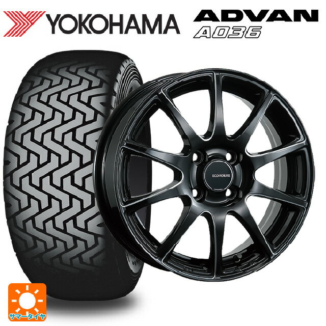 【6/15〜16限定 全品P5倍＆クーポン】185/60R15 84Q ヨコハマ アドバン A036 正規品 ブリヂストン エコフォルム CRS23 B/MN 15-5.5J 国産車用 サマータイヤホイール4本セット