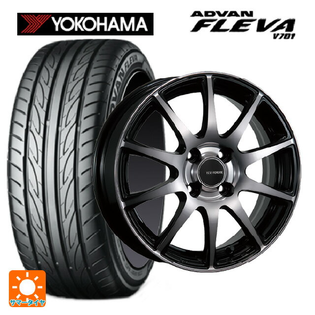 【6/11 1:59迄 全品ポイント5倍】165/50R15 73V ヨコハマ アドバン フレバ V701 正規品 ブリヂストン エコフォルム CRS23 B/NB 15-4.5J 国産車用 サマータイヤホイール4本セット