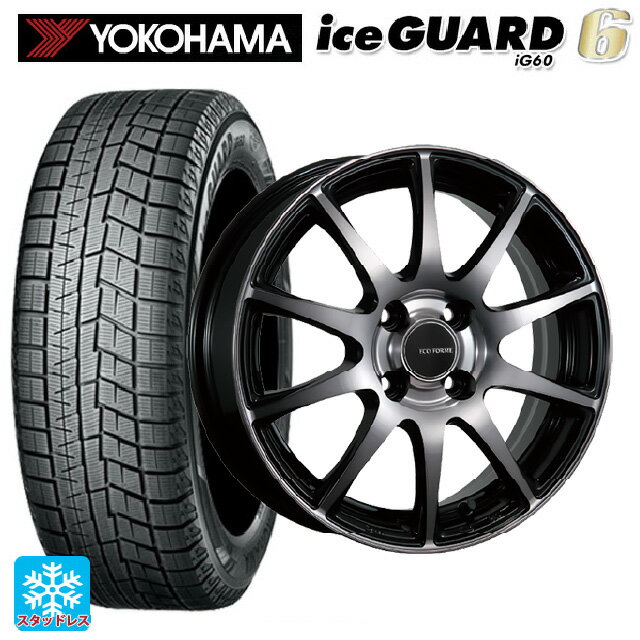 185/70R14 88Q ヨコハマ アイスガード6(IG60) ブリヂストン エコフォルム CRS23 B/NB 14-5.5J 国産車用 スタッドレスタイヤホイール4本セット