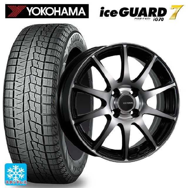 【6/11 1:59迄 全品ポイント5倍】155/65R14 75Q ヨコハマ アイスガード7(IG70) ブリヂストン エコフォルム CRS23 B/NB 14-4.5J 国産車用 スタッドレスタイヤホイール4本セット