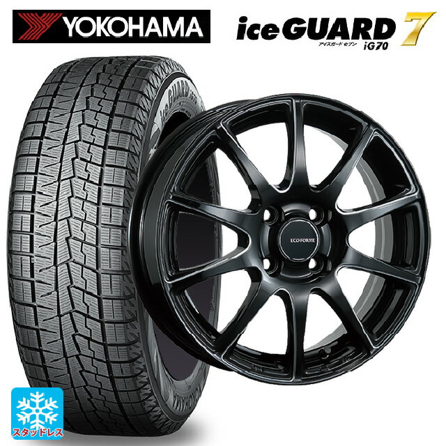 165/50R15 73Q ヨコハマ アイスガード7(IG70) ブリヂストン エコフォルム CRS23 B/MN 15-4.5J 国産車用 スタッドレスタイヤホイール4本セット