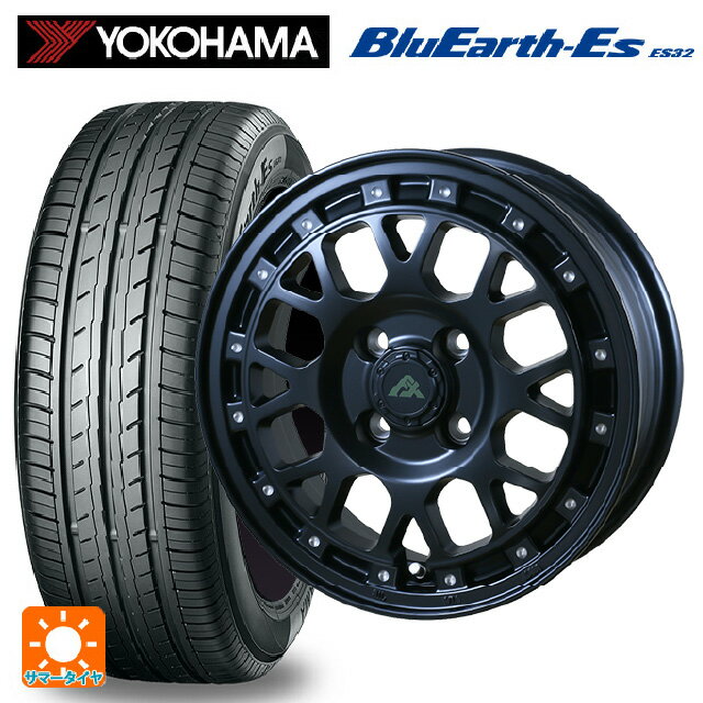 【6/15〜16限定 全品P5倍＆クーポン】145/80R12 74S ヨコハマ ブルーアースEs ES32 ドゥオール フェニーチェ XC8 マットブラックミルド 12-4J 国産車用 サマータイヤホイール4本セット