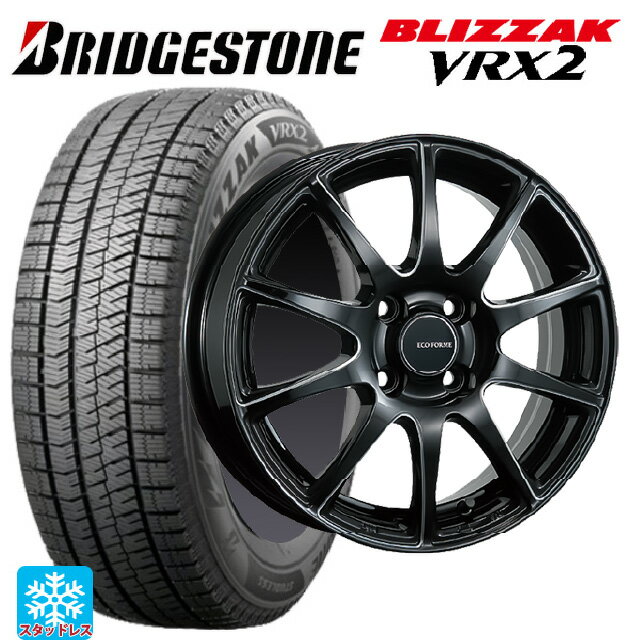 【6/11 1:59迄 全品ポイント5倍】165/55R14 72Q ブリヂストン ブリザック VRX2 正規品 ブリヂストン エコフォルム CRS23 B/MN 14-4.5J 国産車用 スタッドレスタイヤホイール4本セット