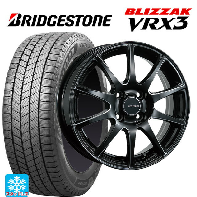 165/50R15 73Q ブリヂストン ブリザック VRX3 正規品 # ブリヂストン エコフォルム CRS23 B/MN 15-4.5J 国産車用 スタッドレスタイヤホイール4本セット