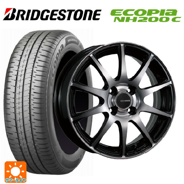 【6/22 20時〜 全品P5倍＆クーポン】175/55R15 77V ブリヂストン エコピア NH200C 正規品 # ブリヂストン エコフォルム CRS23 B/NB 15-5.5J 国産車用 サマータイヤホイール4本セット
