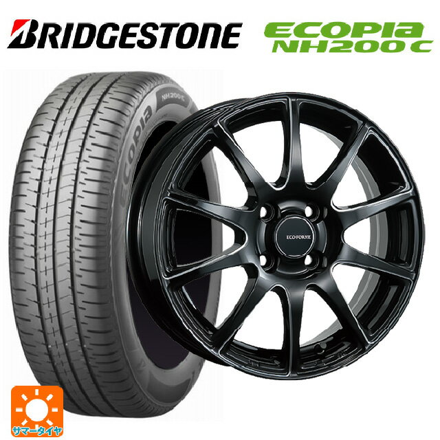 175/65R14 82S ブリヂストン エコピア NH200C 正規品 # ブリヂストン エコフォルム CRS23 B/MN 14-5.5J 国産車用 サマータイヤホイール4本セット