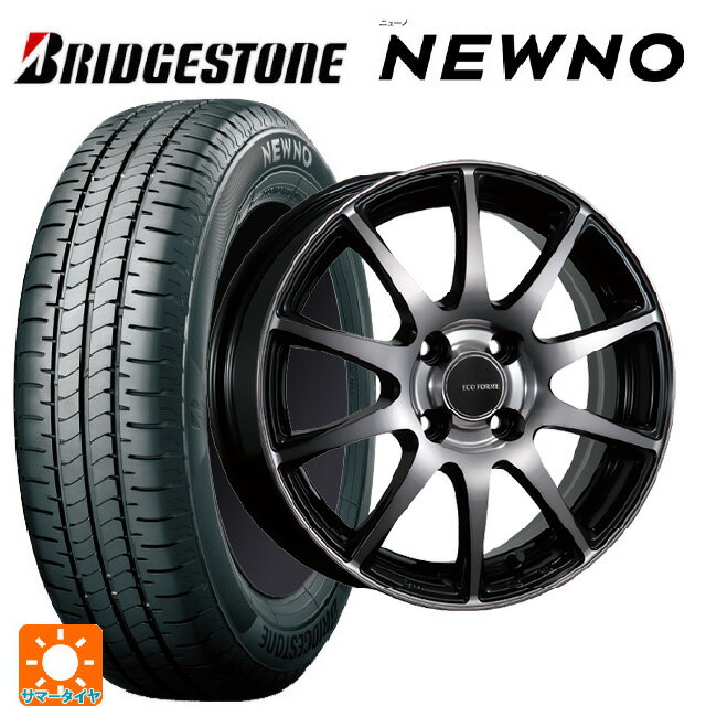185/60R15 84H ブリヂストン ニューノ 正規品 # ブリヂストン エコフォルム CRS23 B/NB 15-5.5J 国産車用 サマータイヤホイール4本セット