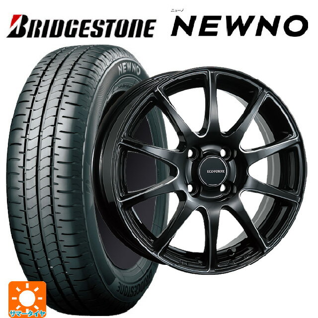 【6/22 20時〜 全品P5倍＆クーポン】175/55R15 77V ブリヂストン ニューノ 正規品 ブリヂストン エコフォルム CRS23 B/MN 15-5.5J 国産車用 サマータイヤホイール4本セット