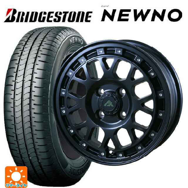 【6/22 20時〜 全品P5倍＆クーポン】175/65R14 82S ブリヂストン ニューノ 正規品 # ドゥオール フェニーチェ XC8 マットブラックミルド 14-5J 国産車用 サマータイヤホイール4本セット