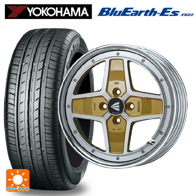 【6/20限定 全品P5倍＆クーポン】165/50R15 73V ヨコハマ ブルーアースEs ES32 # エンケイ ネオクラシック アパッチ2 マシニングゴールド 15-5J 国産車用 サマータイヤホイール4本セット