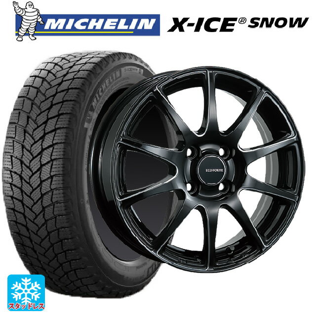 【6/22 20時〜 全品P5倍＆クーポン】175/65R14 86T ミシュラン エックスアイス スノー 正規品 ブリヂストン エコフォルム CRS23 B/MN 14-5.5J 国産車用 スタッドレスタイヤホイール4本セット