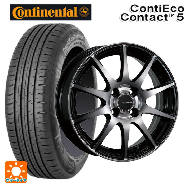【6/15〜16限定 全品P5倍＆クーポン】165/65R14 79T コンチネンタル コンチエココンタクト 5 正規品 ブリヂストン エコフォルム CRS23 B/NB 14-5.5J 国産車用 サマータイヤホイール4本セット