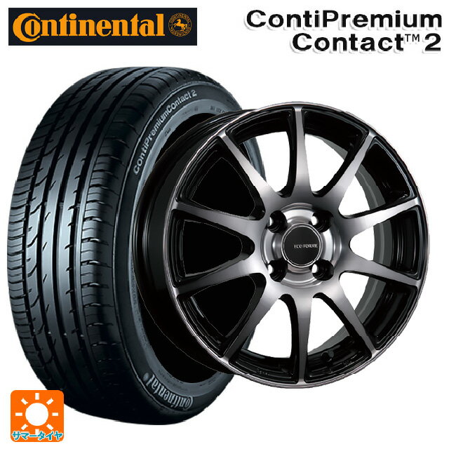 【6/22 20時〜 全品P5倍＆クーポン】185/60R15 84H コンチネンタル コンチプレミアムコンタクト 2 正規品 ブリヂストン エコフォルム CRS23 B/NB 15-5.5J 国産車用 サマータイヤホイール4本セット