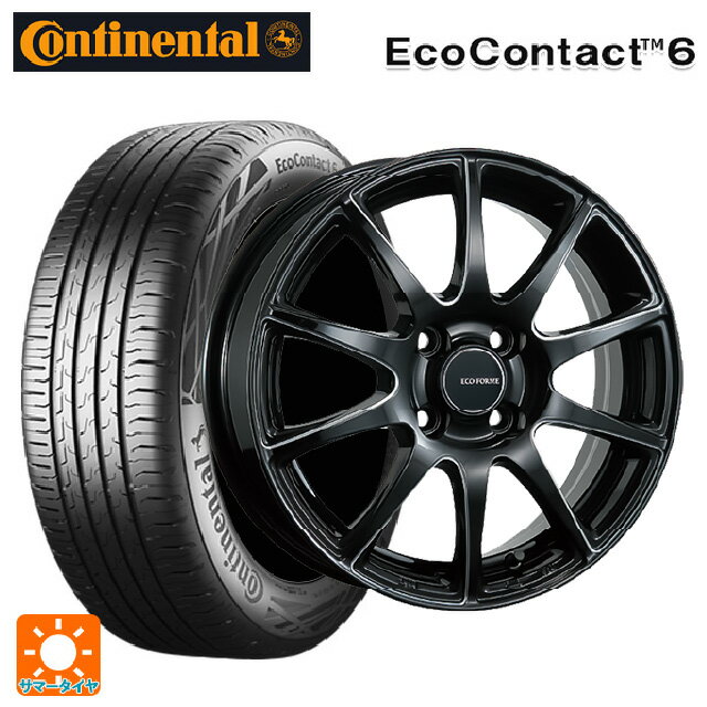 【6/22 20時〜 全品P5倍＆クーポン】155/65R14 75T コンチネンタル エココンタクト 6 正規品 ブリヂストン エコフォルム CRS23 B/MN 14-4.5J 国産車用 サマータイヤホイール4本セット