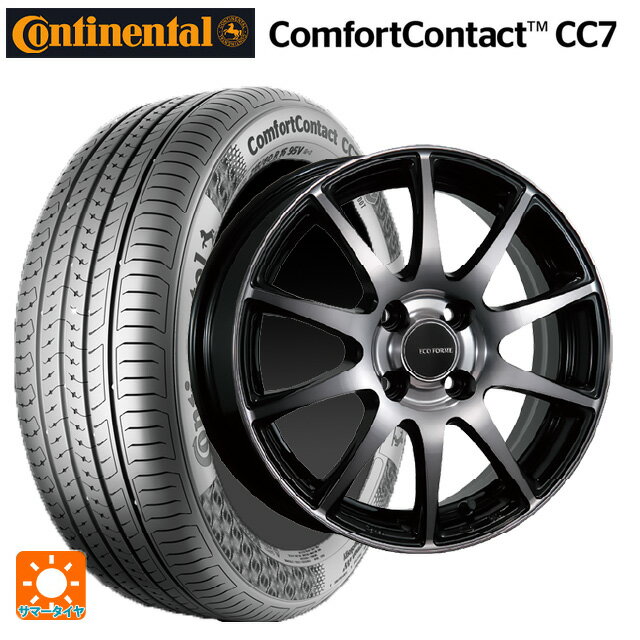 【6/15〜16限定 全品P5倍＆クーポン】165/65R14 79T コンチネンタル コンフォートコンタクト CC7 正規品 ブリヂストン エコフォルム CRS23 B/NB 14-5.5J 国産車用 サマータイヤホイール4本セット