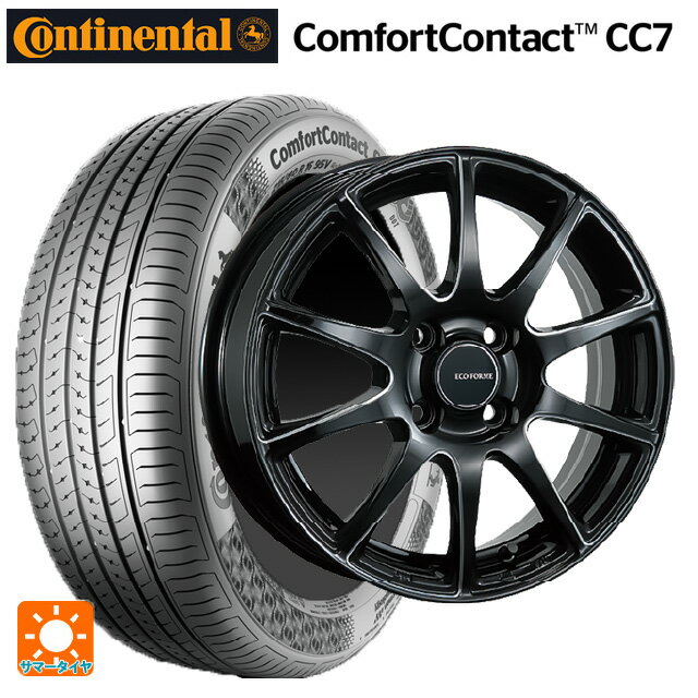 【6/22 20時〜 全品P5倍＆クーポン】165/65R14 79T コンチネンタル コンフォートコンタクト CC7 正規品 ブリヂストン エコフォルム CRS23 B/MN 14-5.5J 国産車用 サマータイヤホイール4本セット